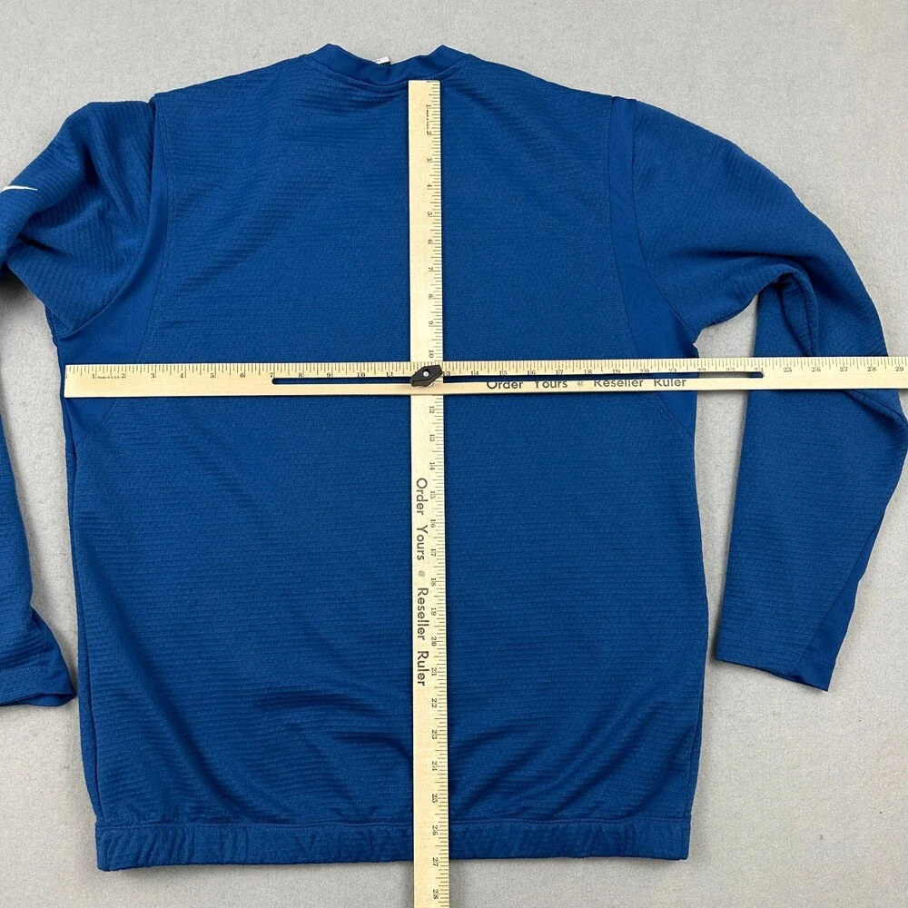 Nike Golf Sweater Men Medium Blue Therma Fit Pullover Embroidery Swoosh M *